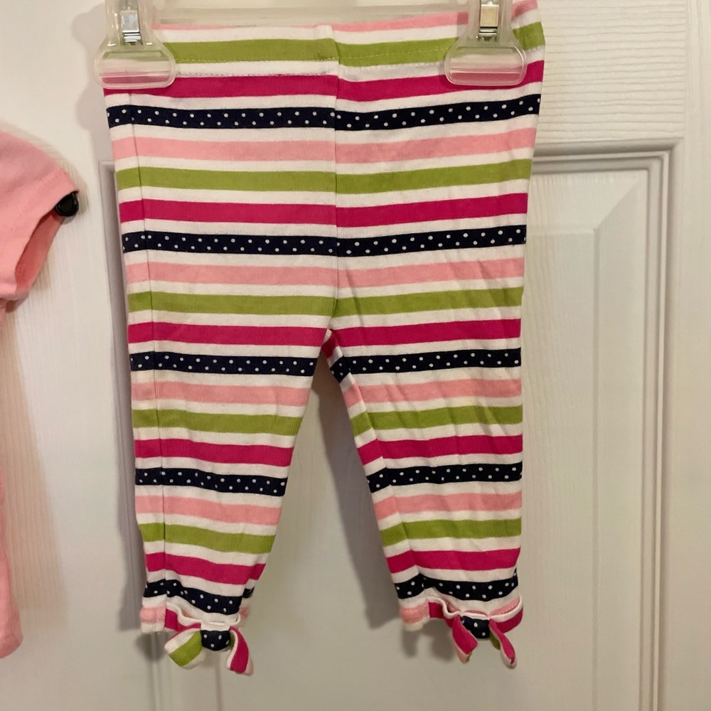 Baby Girls Crazy 8 Perfect Pear Pants Set Size 3-6 Months